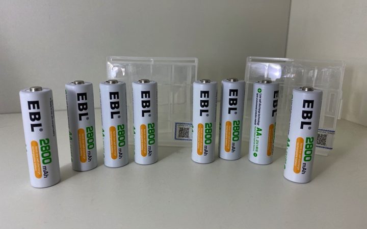 Kit n.8 batterie ricaricabili AA da 2800mAh Ni-MH 18-03-2020