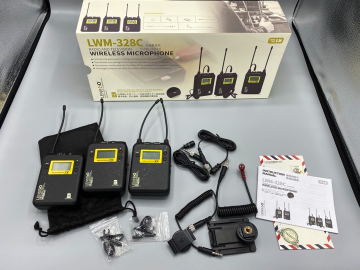 LENSGO LWM-328C kit radio microfono Lavalier 2 trasmettitori + 1 ricevitore ENG 28-09-2022